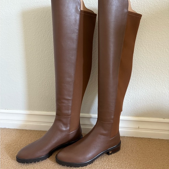 NEW Stuart Weitzman Knee-High City Boot in Coffee, size 9 - Picture 1 of 5